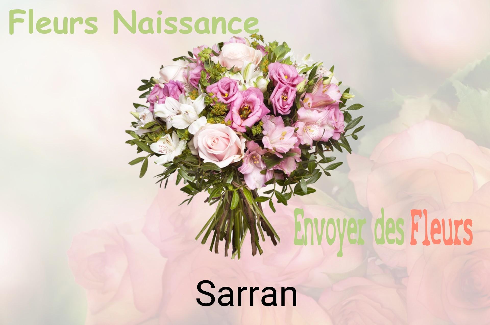 Bouquet de fleurs de naissance livré à Sarran